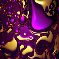 Aufkleber - abstract coloring background of the gradient with visual wave and lighting effects, like in 3D style, ai generation