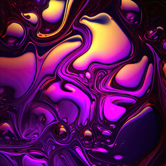 Aufkleber - abstract coloring background of the gradient with visual wave and lighting effects, like in 3D style, ai generation