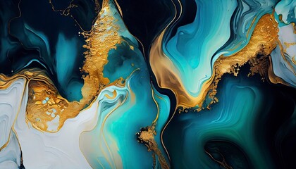 Marble & Alcohol ink background, Generative AI