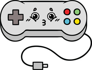 cute cartoon of a game controller