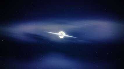 Wall Mural - black hole in space. abstract background.