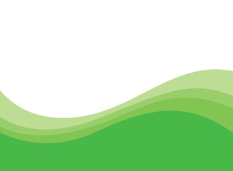 Wall Mural - Abstract green wave and space to put text vector illustration design green background color geometric creative for business banner, poster, flyer, card, cover	