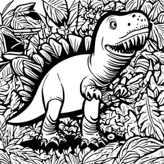 Sticker - illustration of a dinosaur