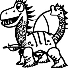 Sticker - illustration of a dinosaur