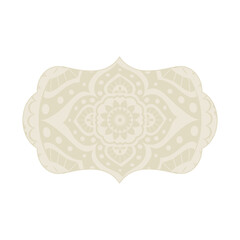 Wall Mural - boho mandala frame, svg emblem