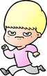 © lineartestpilot - annoyed cartoon boy