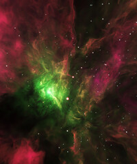 Wall Mural - space background with stars