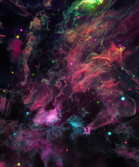Wall Mural - visualization of fractal realms