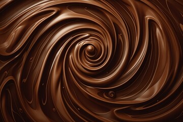 Chocolate Swirl Background. Generative AI