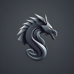 Wall Mural - logo dragon 3D Generative AI