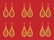 Decorative Earrings Laser Cut design, 