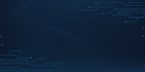 Abstract blue technology background. Digital blue background with geometric elements