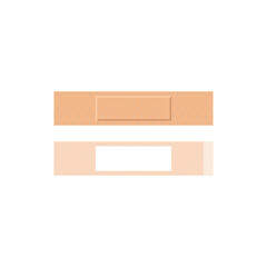 medical adhesive band or tape patch realistic vector illustration isolated.