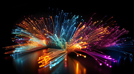 fiber optic cable, Generated AI