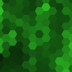 green hexagons. polygonal style. vector abstract illustration. eps 10