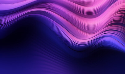 sfondo astratto materico con onde sinuose di seta 3d, sfumature viola, creato con ai