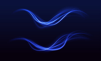 Fototapete -  Futuristic dynamic motion technology. High speed movement design. Hi-tech. Abstract technology background. Vector illustration.