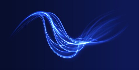 Fototapete -  Futuristic dynamic motion technology. High speed movement design. Hi-tech. Abstract technology background. Vector illustration.