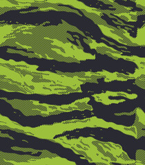 
Linear camouflage vector green background, fashion illustration for textile.