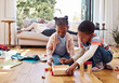 © Nina Lawrenson/peopleimages.com - A sibling will always be there to help you out. two little siblings playing together at home.