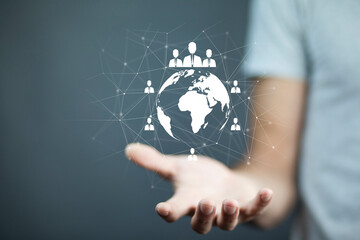 social internet network technology, digital software development.