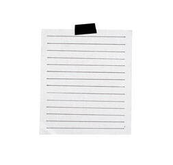 Wall Mural - blank white book paper with black tape