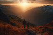 © DYNAMO VISUALS - A couple hiking into the beautiful horizon