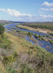 Canvas Print - Olifants River In Kruger Park