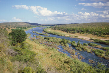 Canvas Print - Olifants River In Kruger National Park