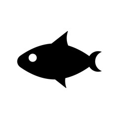 Wall Mural - Fish silhouette icon. Seafood. Vector.