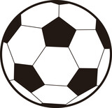 Fototapeta Sport - soccer ball icon symbol sign vector