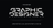 Futuristic modern techno sci fi bold display stencil font, abstract geometric clean monospaced letter set graphic design typeface