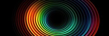 A Gradient Of Colors Forming A Circular Design Background. Generative AI