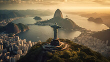 Rio De Janeiro. Breathtaking Travel Destination Place. Generative AI