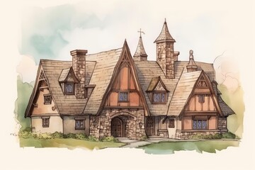 Wall Mural - modern house with numerous windows and natural lighting. generative ai