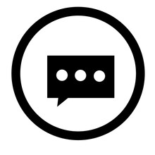 Bubble, chat comments circle icon 