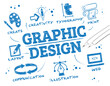 Graphic design scribble concept - vector illustration infographic