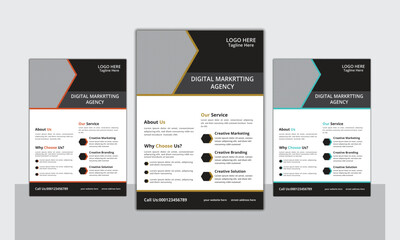 creative colorful business flyer template design, abstract business flyer, business poster template,