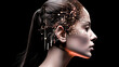 © Exuberation  - The concept of artificial intelligence was demonstrated by a woman - generative ai