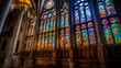 Basilica de la Sagrada Familia. Breathtaking travel destination place. Generative AI