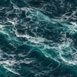 Seamless Tile of Turbulent Ocean Water - Generative AI.