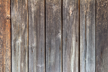 Wall Mural - Dark wood texture.Wooden background, dark old panels.