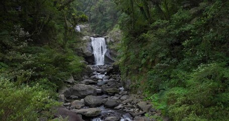 Sticker - Waterfall in neidong national forest recreation area of taiwan