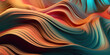 3D abstract backgrounds, wave forms, multi color