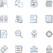 © michael broon - Profit maximization line icons collection. Revenue, Sales, Growth, Efficiency, Optimization, Capitalization, Expansion vector and linear illustration. Investment,Cost-cutting,Margins Generative AI
