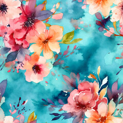 Floral Seamless Pattern Background