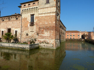 Wall Mural - Overview of the Castle of Padernello (Brescia)