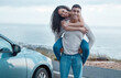 © Anela Ramba/peopleimages.com - Shes got my back now until forever. Shot of a young couple on a road trip together.