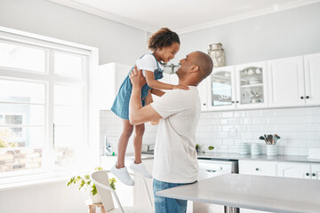 Poster - Shes daddys girl. Shot of a young father and daughter spending time together at home.