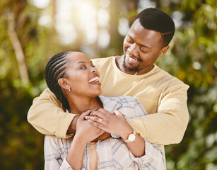 Poster - I made a wish and you came true. Shot of an affectionate couple spending time outdoors.